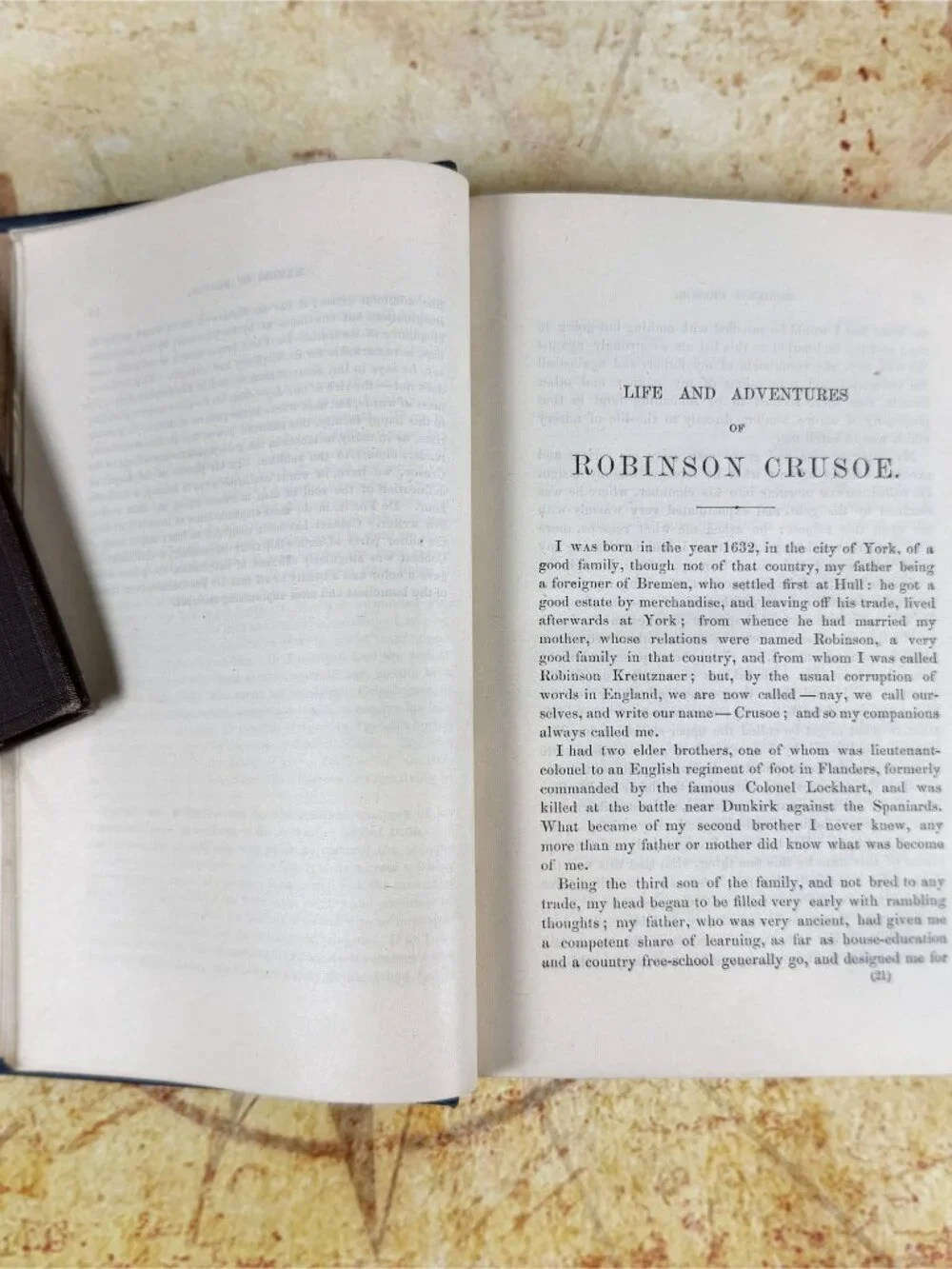 Antique Robinson Crusoe Alta Edition Hardcover Book | Victorian c. 1881-1895